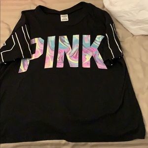 PINk crop tee